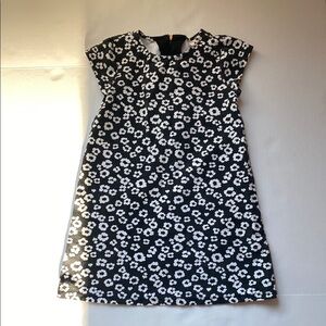 Floral Black and White Dress